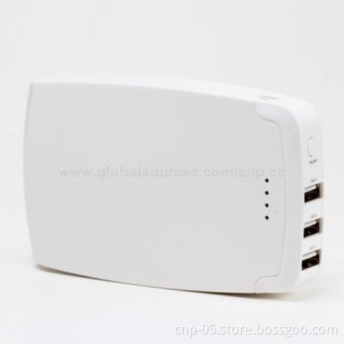 Triple USB Output Power Bank with Unique Design, 11,000mAh Capacity, Charging 3 Devices at Once